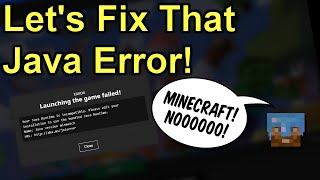 Lets Fix That Minecraft Java Version Error IMPORTANT UPDATE in description [upl. by Erdnuaed]