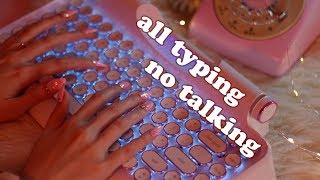 Extremely Relaxing Keyboard Typing ASMR no speaking [upl. by Sjoberg378]