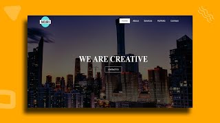 How to Create a Website using HTML and CSS  Homepage Design [upl. by Llerahc391]