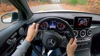 2017 MercedesBenz GLC 43 AMG 4Matic POV Test Drive by Tedward Binaural Audio [upl. by Kcirrag329]