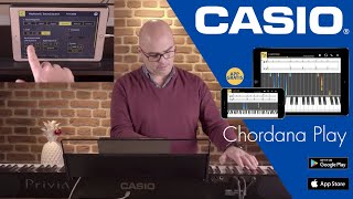 CASIO aplicación Chordana Play for Piano  Tutorial en español Casiotone Privia Celviano etc [upl. by Ferdinanda]