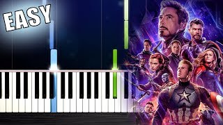 Avengers Endgame Portals  EASY Piano Tutorial by PlutaX [upl. by Lucier]