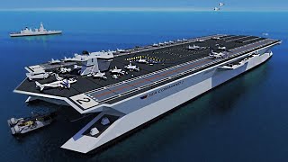 10 Largest And Most Powerful Aircraft Carriers In The World [upl. by Nerua953]