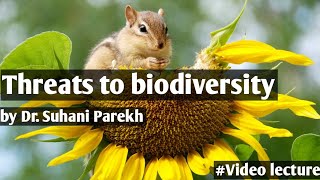 Threats to biodiversity l Biodiversity l by Dr Suhani PArekh [upl. by Krystalle]