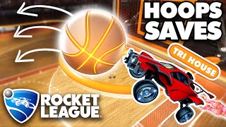 Rocket League HOOPS Tips amp Tricks SAVES amp DEFENSE Training Pack Included [upl. by Chen417]