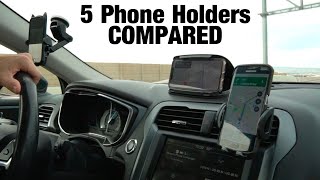 5 Car Phone Holders Compared [upl. by Hodge841]