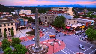 Downtown Asheville NC Time Lapse SunrisetoSunset in a Blue Ridge Mountain City [upl. by Matteo]