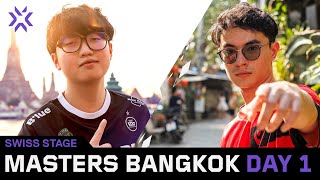 VALORANT Masters Bangkok  Swiss Stage  Day 1 [upl. by Proulx]