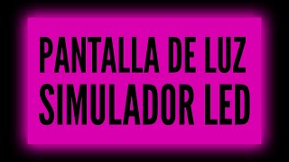 PANTALLA LED ROSA FUCSIA  Simulador Led  NEON ✨ 10 Horas [upl. by Josefina]