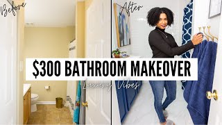 DIY BATHROOM MAKEOVER UNDER 300 l EXTREME DIY SMALL BATHROOM MAKEOVER l DIY LUXURY BATHROOM REMODEL [upl. by Atilef183]