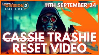 SECRET VENDOR RESET CASSIE 11TH SEPTEMBER 2024 thedivision2 [upl. by Siger]