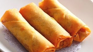 How to Make Vegetable Spring Rolls Recipe 春卷 CiCi Li [upl. by Aynas]