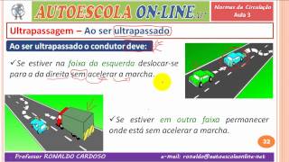 20 NORMAS DE CIRCULAÇÃO  Mudança de Direção Ultrapassagem Prioridade [upl. by Alorac]