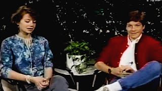 Jason and Justine Bateman Interview from 1985 [upl. by Ttesil886]