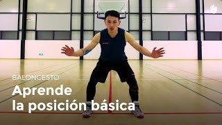 Aprende la posición básica  Baloncesto [upl. by Keary]