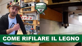 Come RIFILARE IL LEGNO con la Fresatrice Manuale  Tutorial faidate [upl. by Aholla]