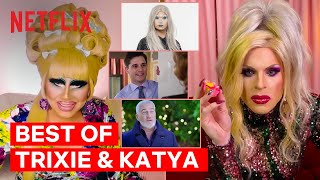 Best Of Drag Queens Trixie Mattel amp Katya React To TV  Netflix [upl. by Winthorpe]