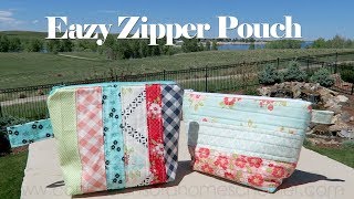 Easy Zipper Pouch  SEWING TUTORIAL [upl. by Jamnis]