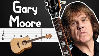 Parisienne Walkways  Gary Moore Guitar Tabs Guitar Tutorial Guitar Lesson [upl. by Akiehs]