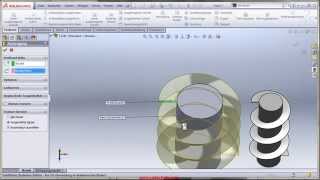 Solidworks Deutsch Tutorial Helix und Spirale [upl. by Eenor328]