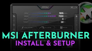 How To Setup MSI Afterburner amp On Screen Display 2021 [upl. by Elena]