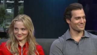 Henry Cavill flirt with Freya Allan  Interview The Witcher [upl. by Roxana]