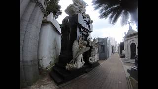 LA RECOLETA CEMETERY  many exposed coffins in Buenos Aires Argentina [upl. by Darcee]