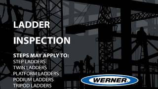 Werner Ladder  Ladder Inspection [upl. by Nahor]