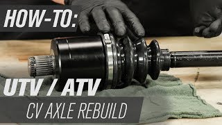 How To Rebuild an ATVUTV CV Axle [upl. by Arodnap]