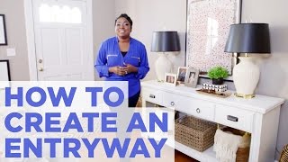 How to Create the Illusion of an Entryway  Easy Home Decorating  HGTV [upl. by Zaid]