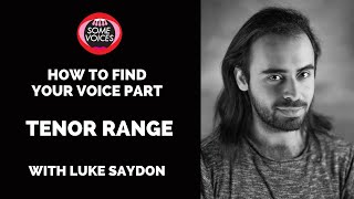 How to find your voice part  Tenor range [upl. by Larkins791]