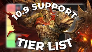 SMITE PATCH 109 SUPPORT TIER LIST [upl. by Perr963]