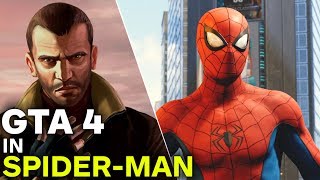 SpiderMan PS4 How to Find the Amazing GTA 4 Easter Egg [upl. by Fiedler796]