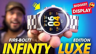 The WORLDS BIGGEST Round Display LUXURY Smartwatch ⚡️ FireBoltt Infinity Luxe Smartwatch Review [upl. by Kooima]