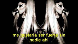 Scheibe Lady gaga Traducida al españolwmv [upl. by Hillel]