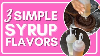 SIMPLE SYRUP FLAVORS FOR CAKE  3 Easy Recipes [upl. by Coulombe]