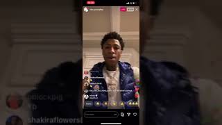 NBA YOUNGBOY goes off on Kodak on Instagram live [upl. by Lapointe859]