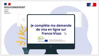 FranceVisas  Compléter votre demande de visa en ligne [upl. by Reinert425]