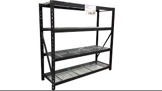 Costcos Industrial Storage Shelf Rack review [upl. by Eidderf]