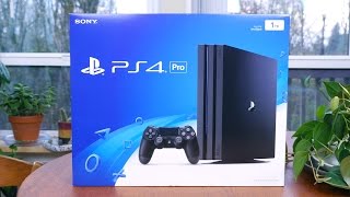 PlayStation 4 Pro Unboxing Setup and First Impressions [upl. by Ogaitnas]