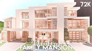 Modern Family Mansion  Bloxburg Build [upl. by Ball184]