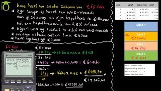 Berekenen inkomstenbelasting box 1  economie uitleg [upl. by Lidda476]