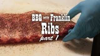 BBQ with Franklin Pork Ribs part 1 [upl. by Magdala]