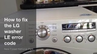 How to fix LG Washing Machine LE Error Code  Upgraded 6501KW2002A Part [upl. by Kroy]