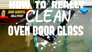 How To REALLY CLEAN your OVEN DOOR GLASS WINDOW in a Jenn Air double wall oven [upl. by Norre963]