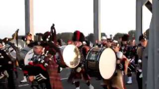 slow march massed pipes and drums John Frost bridge Arnhem [upl. by Goldin]