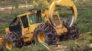 630E skidder Dickinson Logging [upl. by Esirahs]