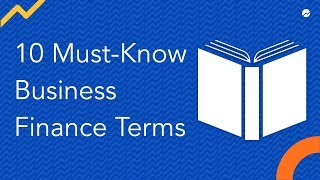 10 MustKnow Business Finance Terms [upl. by Attej]