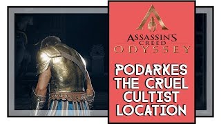 Assassins Creed Odyssey Podarkes The Cruel Cultist Location Delian League Cultists [upl. by Yrrej]