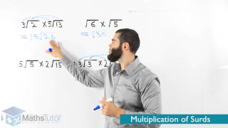 Maths Online  Multiplying Surds [upl. by Fortuna646]